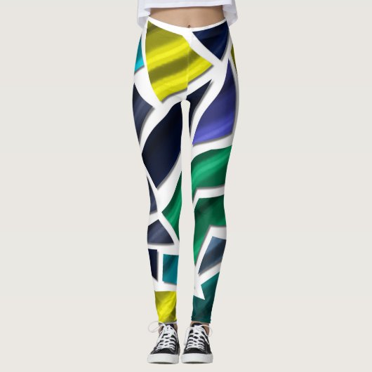 Abstrakt Leggings (Vorderseite)