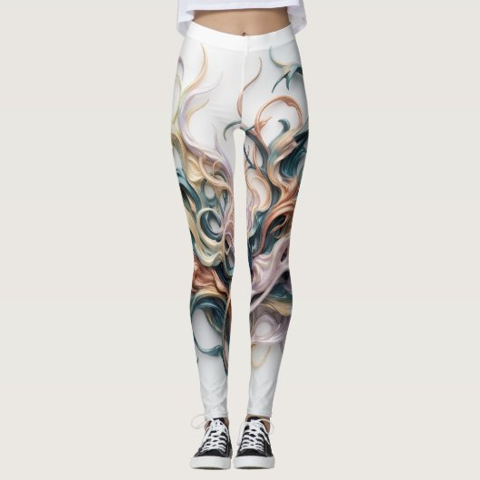 Abstrakt Leggings (Vorderseite)