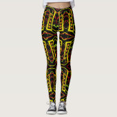 Abstrakt Leggings (Vorderseite)