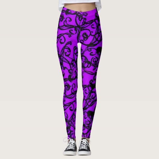 Abstrakt Leggings (Vorderseite)