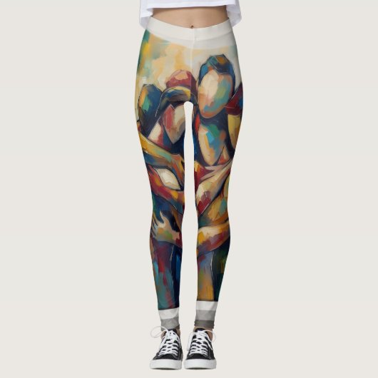 Abstrakt Leggings (Vorderseite)