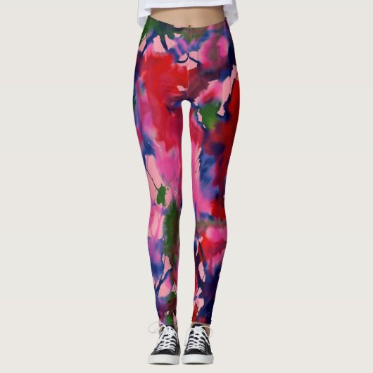 Abstrakt Leggings (Vorderseite)