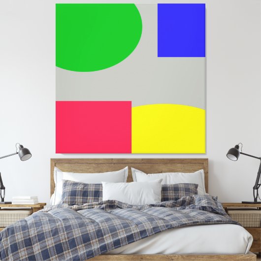 Abstrakt Leinwanddruck (Insitu (Schlafzimmer))