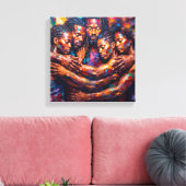 Abstrakt Leinwanddruck (Insitu (Wohnzimmer))