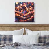 Abstrakt Leinwanddruck (Insitu (Schlafzimmer))