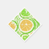 Abstrakt Lemon Limon Summer Serviette (Ecke)