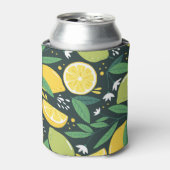 Abstrakt Lemon: Moderne Kunst nahtlos. Dosenkühler (Kanne Vorderseite)