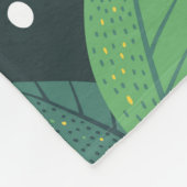 Abstrakt Lemon: Moderne Kunst nahtlos. Fleecedecke (Ecke)