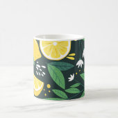 Abstrakt Lemon: Moderne Kunst nahtlos. Kaffeetasse (Mittel)