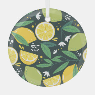Abstrakt Lemon: Moderne Kunst nahtlos. Ornament Aus Glas