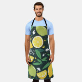 Abstrakt Lemon: Moderne Kunst nahtlos. Schürze (Getragen)