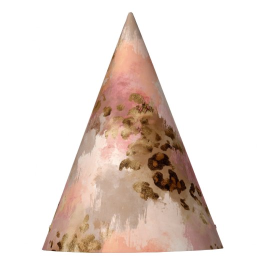 Abstrakt Leopard Print Party Hat Partyhütchen (Vorderseite)