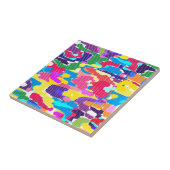 Abstrakt leuchtend mehrfarbig fliese (Seite)