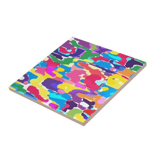 Abstrakt leuchtend mehrfarbig fliese (Seite)