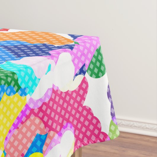 Abstrakt leuchtend mehrfarbig tischdecke (Beispiel)