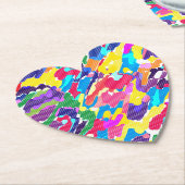 Abstrakt leuchtend mehrfarbig untersetzer (angewinkelt)