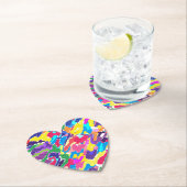 Abstrakt leuchtend mehrfarbig untersetzer (Vor Ort)