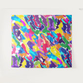 Abstrakt leuchtend mehrfarbig wandteppich (Vorderseite (Horizontal))