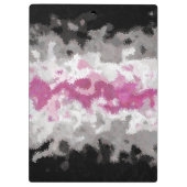 Abstrakt Librafeminine Pride-Flagge Klemmbrett (Rückseite)