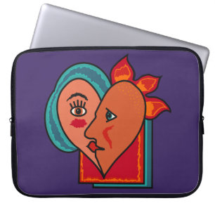 Abstrakt Liebhaber individueller Laptop-Hülle Laptopschutzhülle
