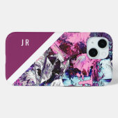 abstrakt lila + Beerenton cooler Marmor Case-Mate iPhone Hülle (Rückseite (Horizontal))