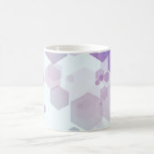 Abstrakt-Lila-Blue Hexagon - Shape-Muster-Throw Kaffeetasse (Mittel)