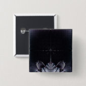 Abstrakt Lila Button (Vorne & Hinten)