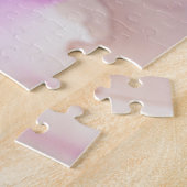 Abstrakt lila, Gold: Mischacrylfasern. Puzzle (Seite)