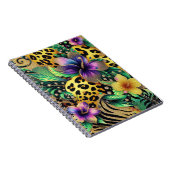 ABSTRAKT LILA GREEN GOLD MARDI GRAS SPLASHES NOTIZBLOCK (Rechte Seite)