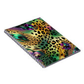 ABSTRAKT LILA GREEN GOLD MARDI GRAS SPLASHES NOTIZBLOCK (Rechte Seite)