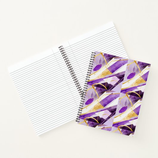 Abstrakt lila notizblock (Innenseite)
