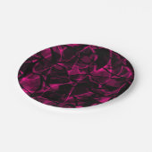 Abstrakt lila pappteller (Schrägansicht)