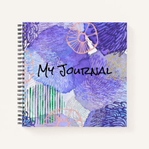 Abstrakt Lila, PInk & Green Personal Journal Notizblock