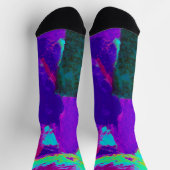 Abstrakt Lila Socken (Oben)
