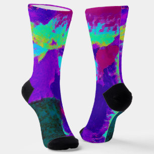 Abstrakt Lila Socken