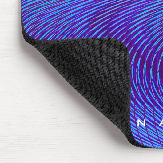 Abstrakt Lila und blau Psychedelisch, Krass & trip Mousepad (Ecke)