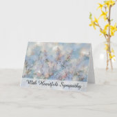 *~* Abstrakt Lilacs Art TV2 Beileid Liebe Light Karte (Gelbe Blume)