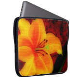 Abstrakt Lilly Laptop Sleeve (Vorne Rechts)