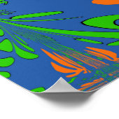 Abstrakt Lilly Poster (Ecke)