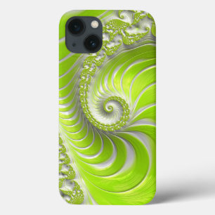 Abstrakt Lime Green Spiral Fraktal Case-Mate iPhone Hülle