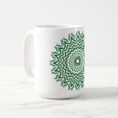 Abstrakt Line Art Mandala Kaffee Tasse (Vorderseite Links)