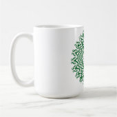 Abstrakt Line Art Mandala Kaffee Tasse (Links)
