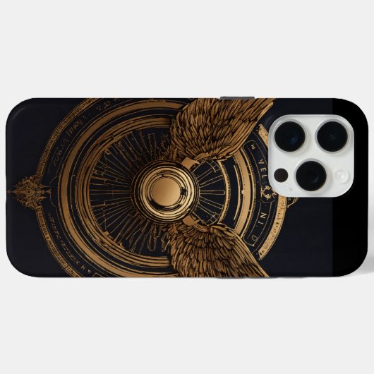 Abstrakt Line Art Wing Phone Case (Rückseite (Horizontal))