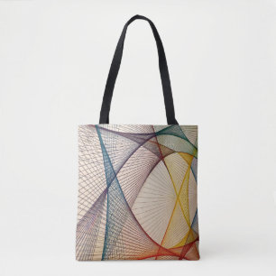 Abstrakt Lines Tote Bag - künstlerisches Design Tasche