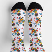 Abstrakt - Linien, Quadrate, Kreise Socken (Oben)