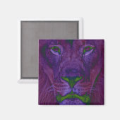 Abstrakt Lion Magnet (Vorderseite/Rückseite)