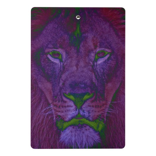 Abstrakt Lion Mini-Zwischenablage Mini Klemmbrett (Rückseite)