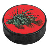 Abstrakt Lionfish Hockey Puck (3/4)