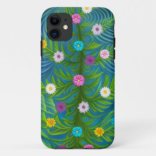 Abstrakt Little Daisy Garden Case-Mate iPhone Hülle (Rückseite)