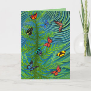 Abstrakt Little Daisy Garden Dankeskarte